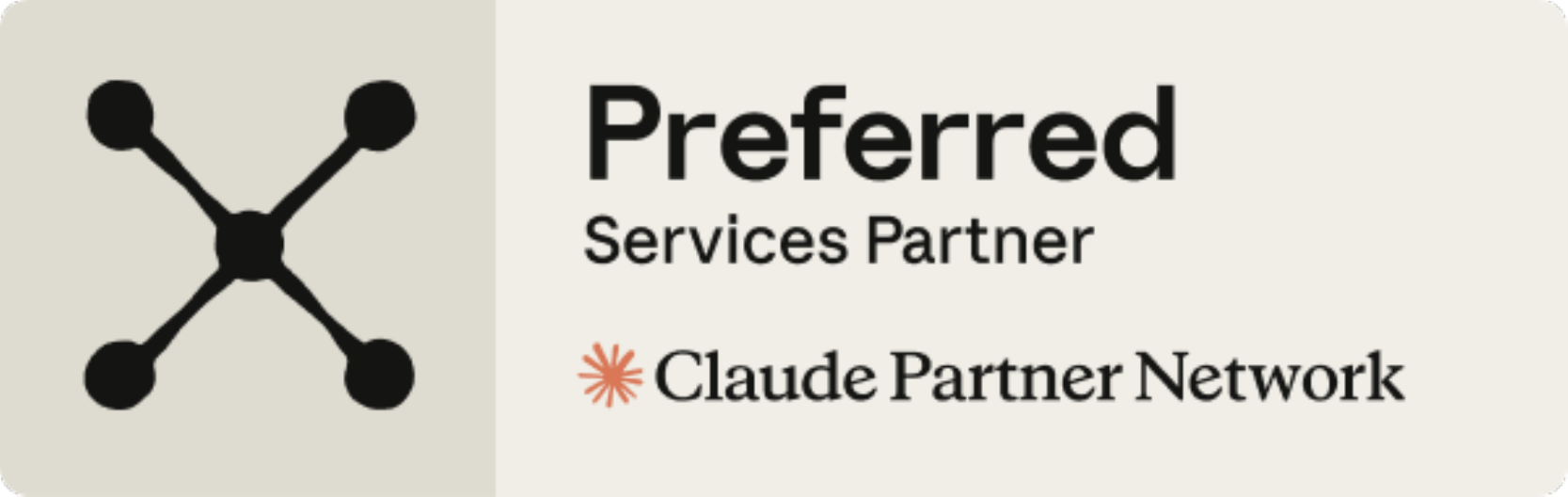 Selo Preferred Services Partner — Claude Partner Network, da Anthropic